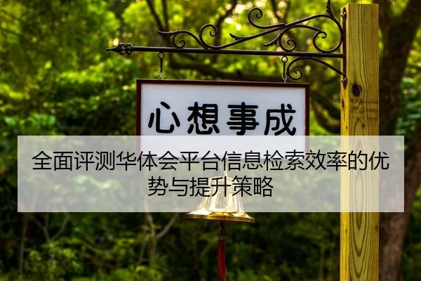 全面评测华体会平台信息检索效率的优势与提升策略